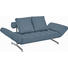 SCHLAFSOFA Flachgewebe Blau - Blau/Chromfarben, Design, Textil/Metall (180-210/68/90cm) - Innovation