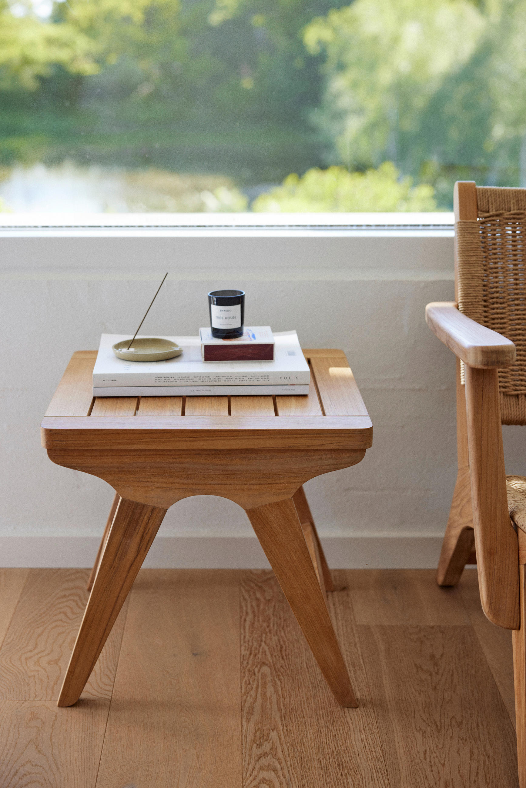 LOUNGETISCH  - Naturfarben/Teakfarben, Natur, Holz (45/45/42cm) - Gardenson