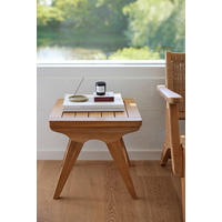 LOUNGETISCH  - Naturfarben/Teakfarben, Natur, Holz (45/45/42cm) - Gardenson