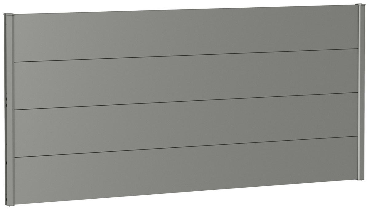 SICHTSCHUTZ - Grau, Basics, Metall (194/91/4,4cm) - Biohort