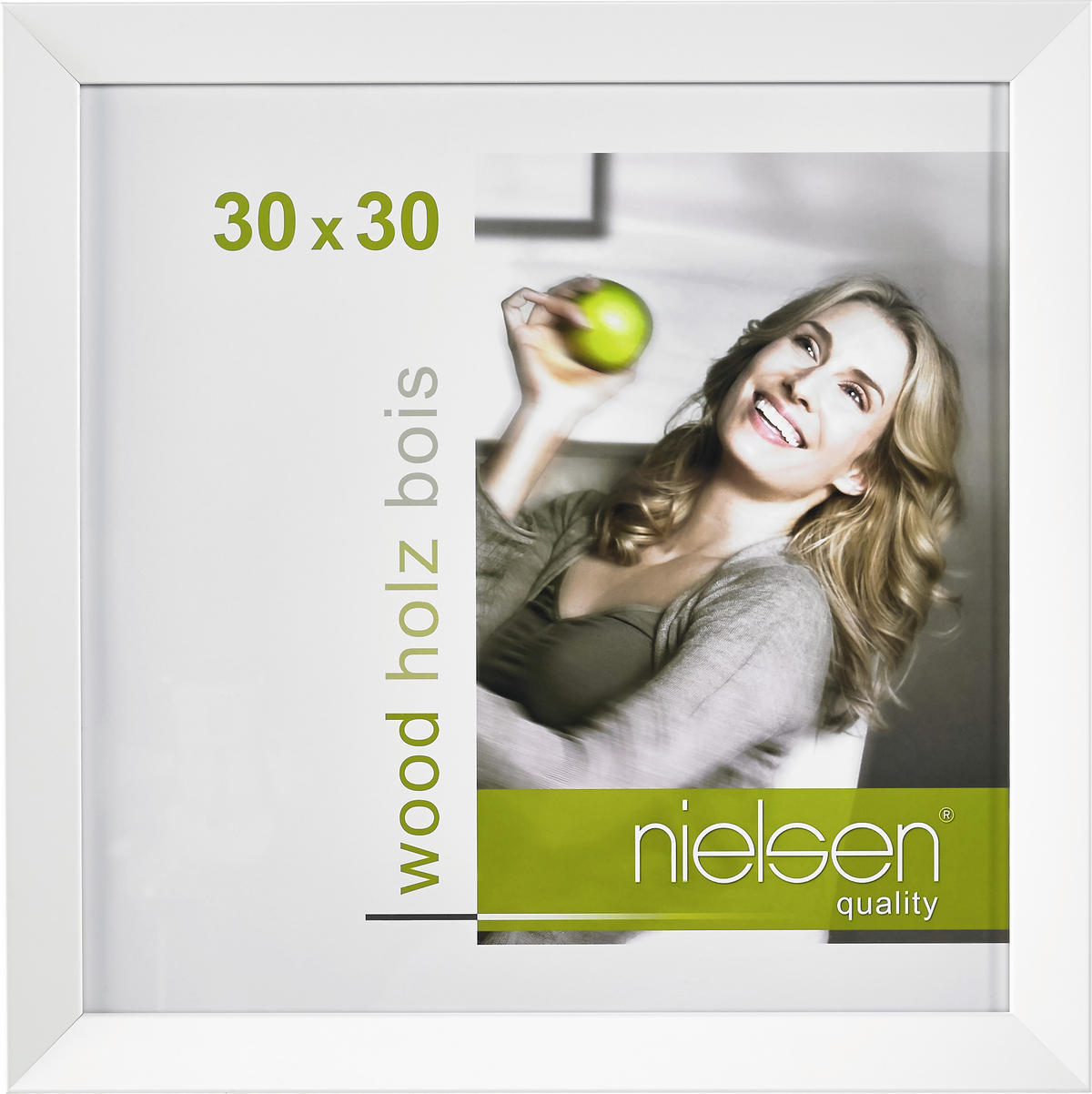 BILDERRAHMEN - Weiß, Basics, Holz (30/30cm) - Nielsen