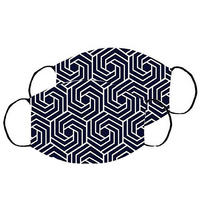 Mund-Nasen-Maske, 2er Set  - Weiss/Schwarz, Basics, Textil (13/25cm)