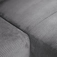 ECKSOFA Dunkelgrau Cord  - Dunkelgrau/Schwarz, KONVENTIONELL, Kunststoff/Textil (266/180cm) - Carryhome