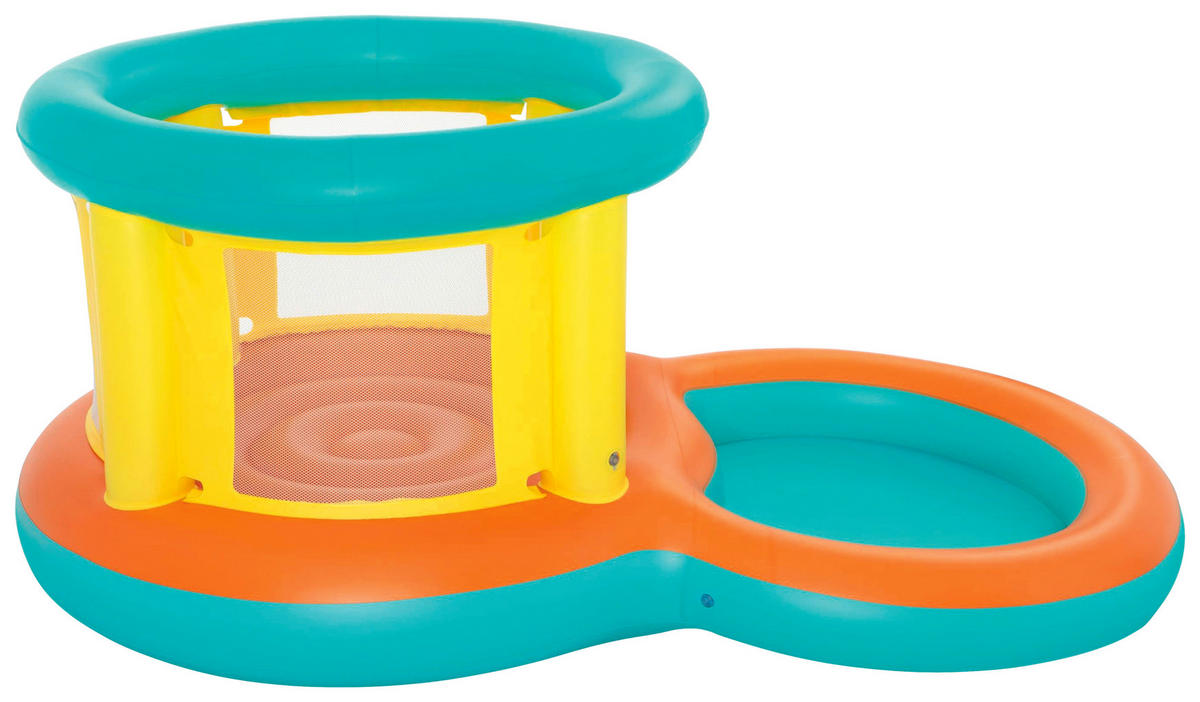 LEKSAKSPOOL 239/142/102 cm  - orange/ljusgrön, Klassisk, plast (239/142/102cm) - Bestway