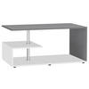 COUCHTISCH in Holzwerkstoff 91/53/42 cm  - Weiss/Anthrazit, Design, Holzwerkstoff/Kunststoff (91/53/42cm) - MID.YOU