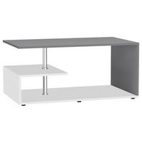 COUCHTISCH in Holzwerkstoff 91/53/42 cm  - Weiss/Anthrazit, Design, Holzwerkstoff/Kunststoff (91/53/42cm) - MID.YOU