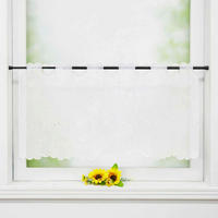 SCHEIBENGARDINE   90/30 cm   - Weiß Hochglanz, Basics, Textil (90/30cm)