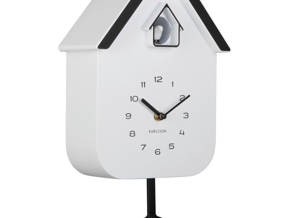 WANDUHR   - Weiß, Basics, Kunststoff (41.5/21.5cm) - Karlsson
