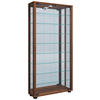 VITRINE in Nussbaumfarben  - Nussbaumfarben/Schwarz, MODERN, Glas/Holzwerkstoff (59/114,8/18cm) - MID.YOU