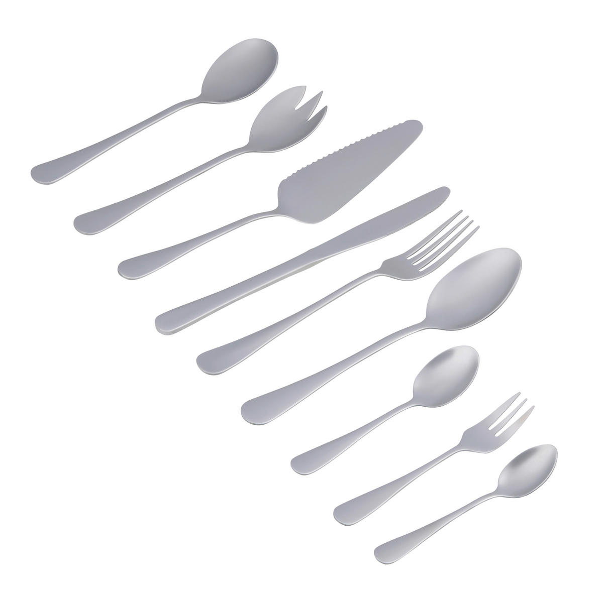 BESTECKSET Besteckset 72-teilig Edelstahl  - Edelstahlfarben/Grau, Basics, Metall (22.5/2/0.3cm) - Alpina 6287