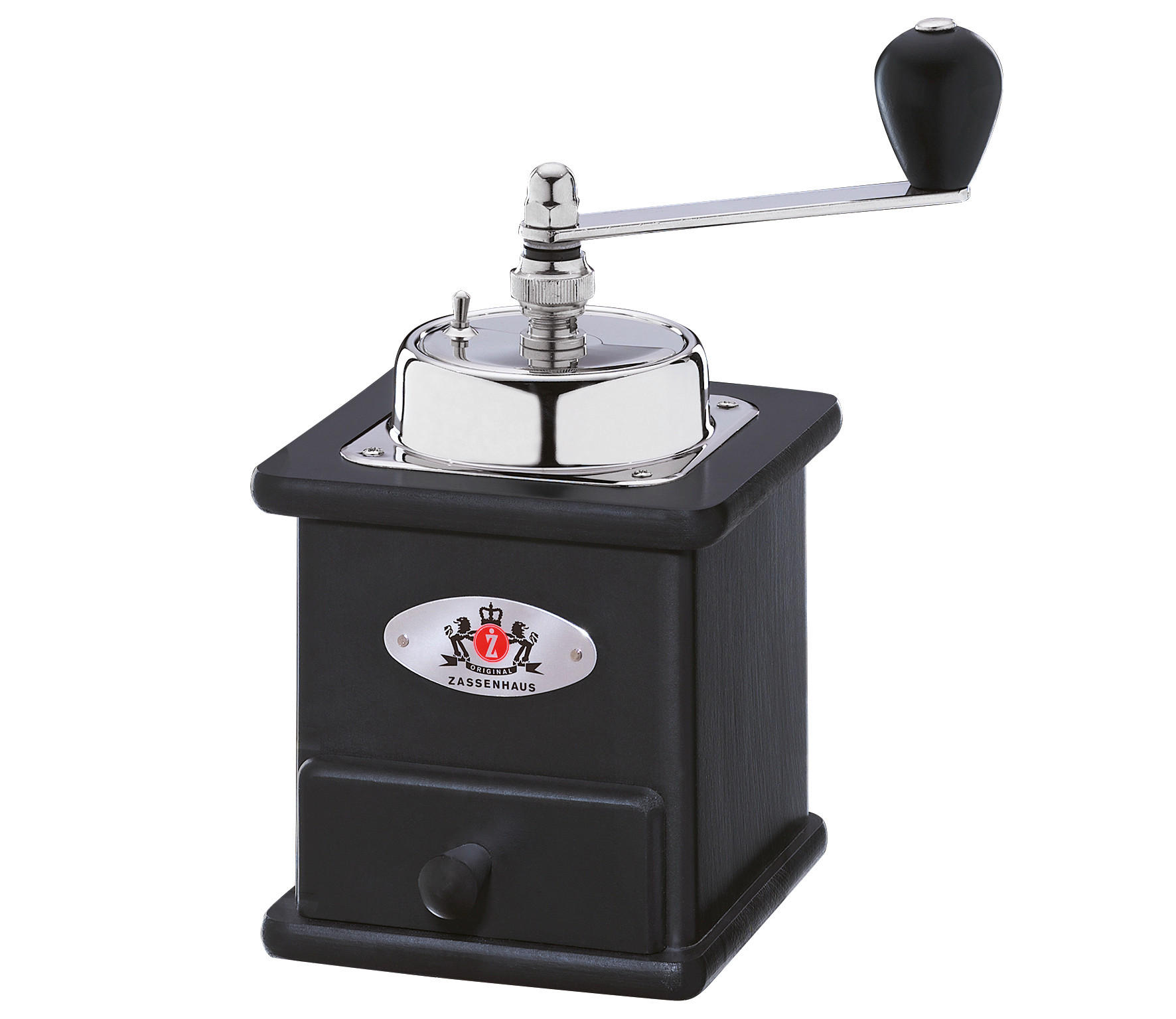 KAFFEEMÜHLE BRASILIA  - Schwarz, Basics, Holz (12,5/12/20cm) - Zassenhaus