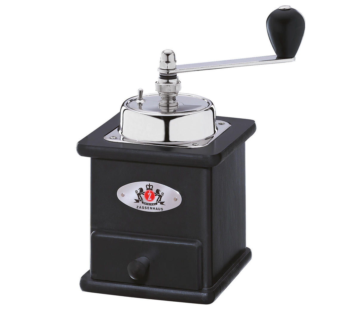KAFFEEMÜHLE BRASILIA  - Schwarz, Basics, Holz (12,5/12/20cm) - Zassenhaus
