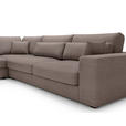 ECKSOFA in Cord Braun  - Schwarz/Braun, KONVENTIONELL, Kunststoff/Textil (250/314cm) - Carryhome