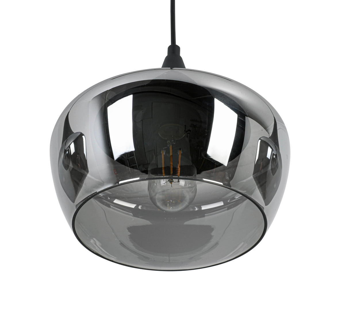 VISEČA SVETILKA     80/22/120 cm        3x25 W E27 - barve kroma/črna, Konvencionalno, kovina/umetna masa (80/22/120cm) - Novel