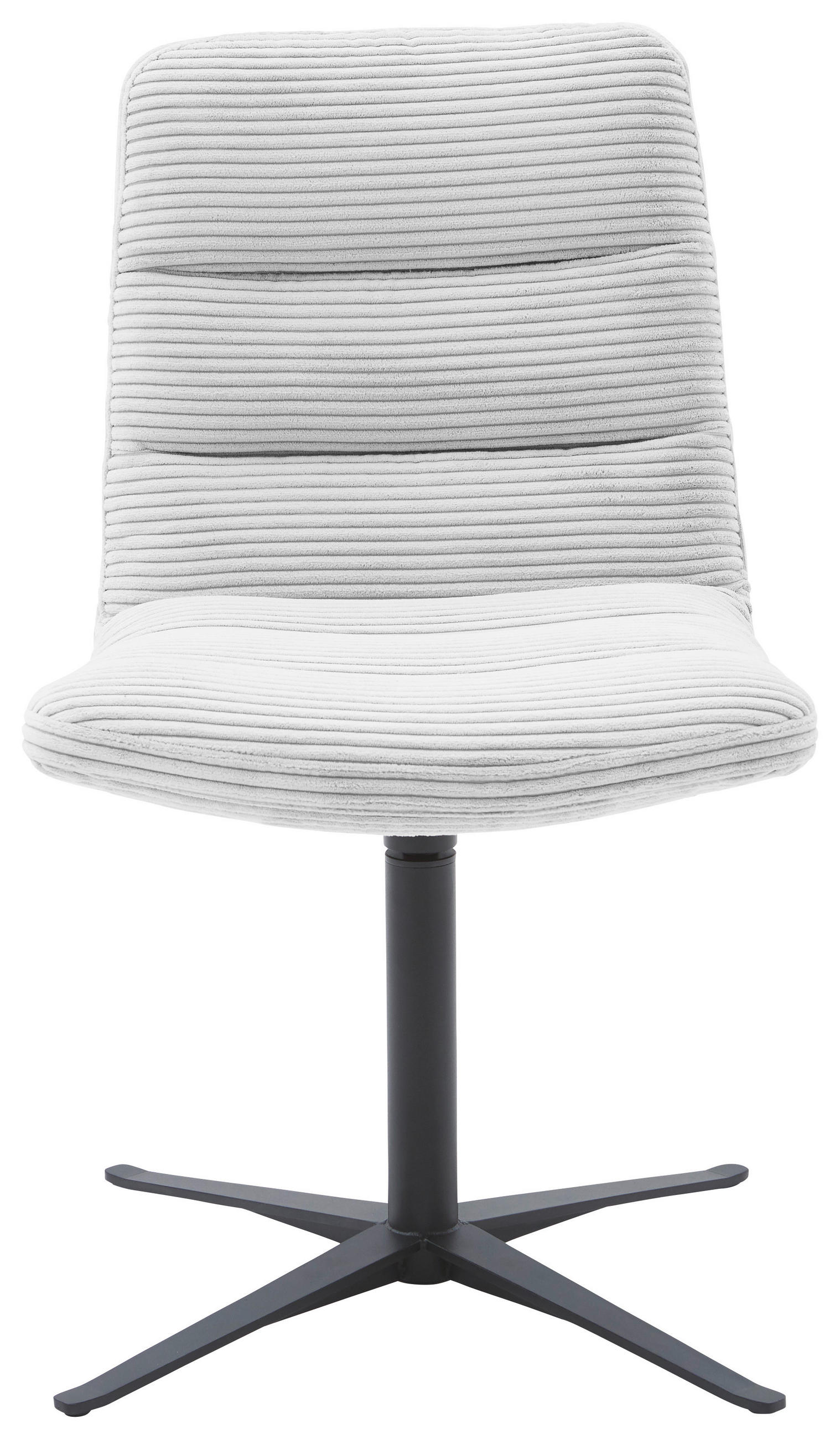 STUHL - Grauweiß/Schwarz, Design, Textil/Metall (61/88/66cm) - Dieter Knoll
