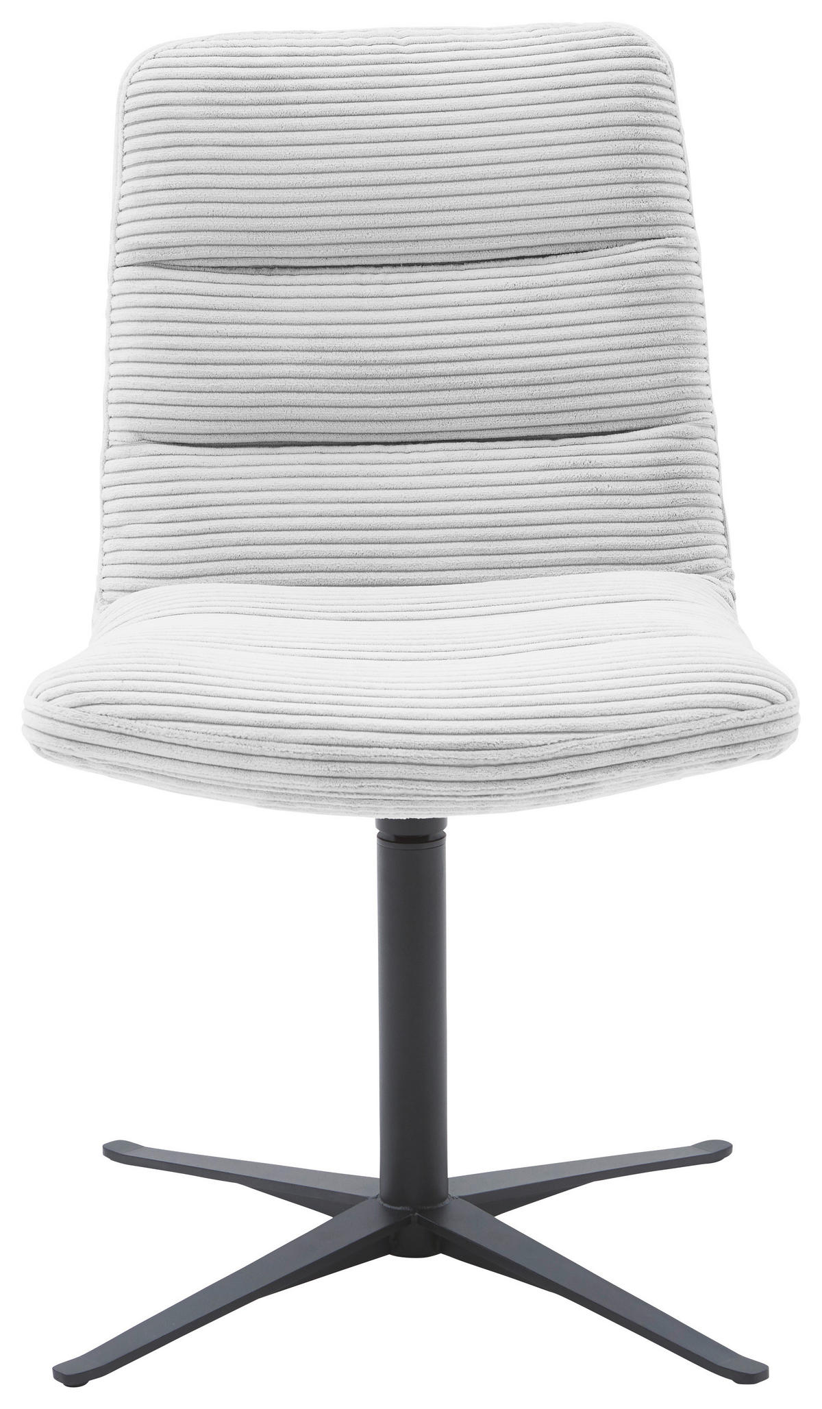 STUHL - Grauweiß/Schwarz, Design, Textil/Metall (61/88/66cm) - Dieter Knoll