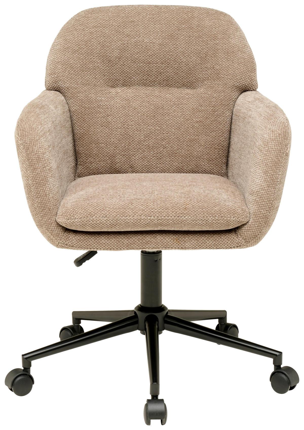 DREHSTUHL  in Webstoff Braun  - Schwarz/Braun, MODERN, Kunststoff/Textil (55/85-95/60cm) - MID.YOU