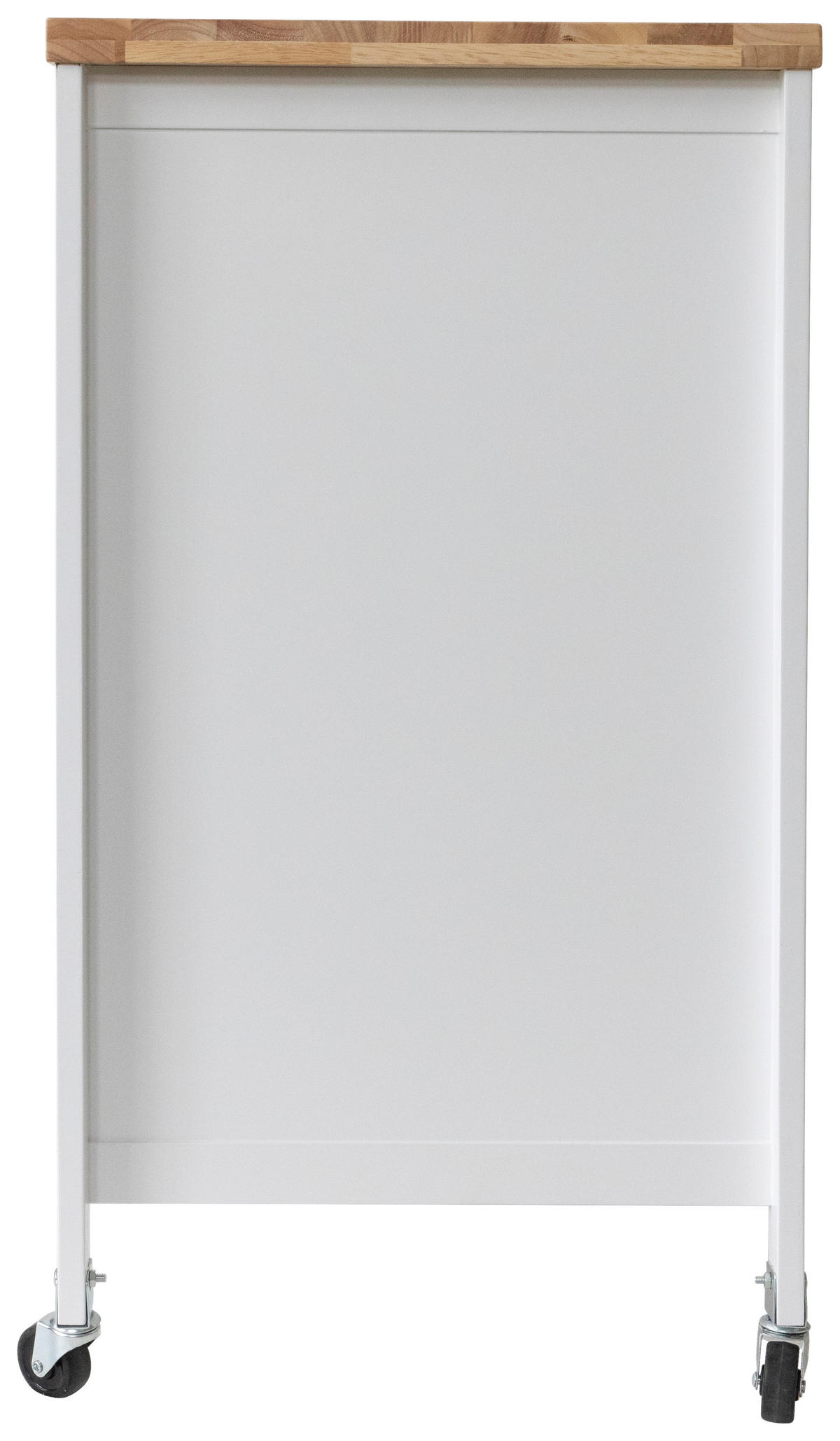 SERVIERWAGEN in Weiß  - Silberfarben/Schwarz, Basics, Holz/Holzwerkstoff (80/89/47cm) - MID.YOU