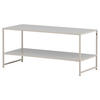 SOFFBORD i metall 102/43/45 cm  - beige, Design, metall (102/43/45cm) - Livetastic