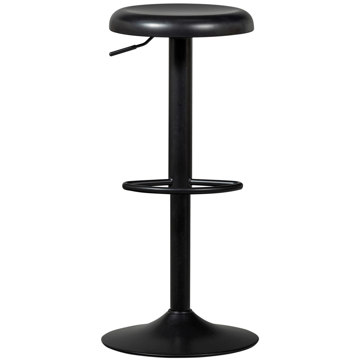 BARHOCKER Schwarz Aluminium mit Griff  - Schwarz, Design, Metall (39/81/39cm) - Livetastic