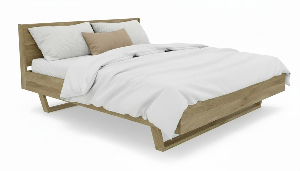 BETT 180/200 cm  Wildeiche   - Wildeiche, Modern, Holz (180/200cm) - MID.YOU