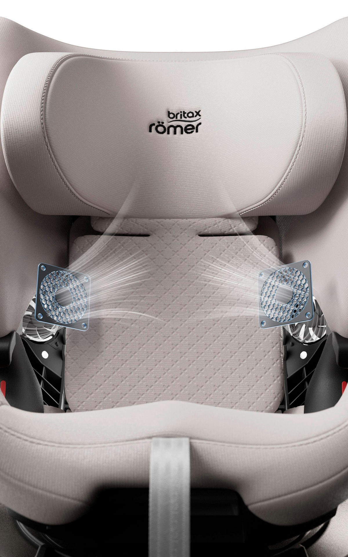 REBOARDER-KINDERSITZ SWIVEL-GROW MAX AIR  - Cognac, Basics, Kunststoff/Textil (44/57/56cm) - Britax Römer