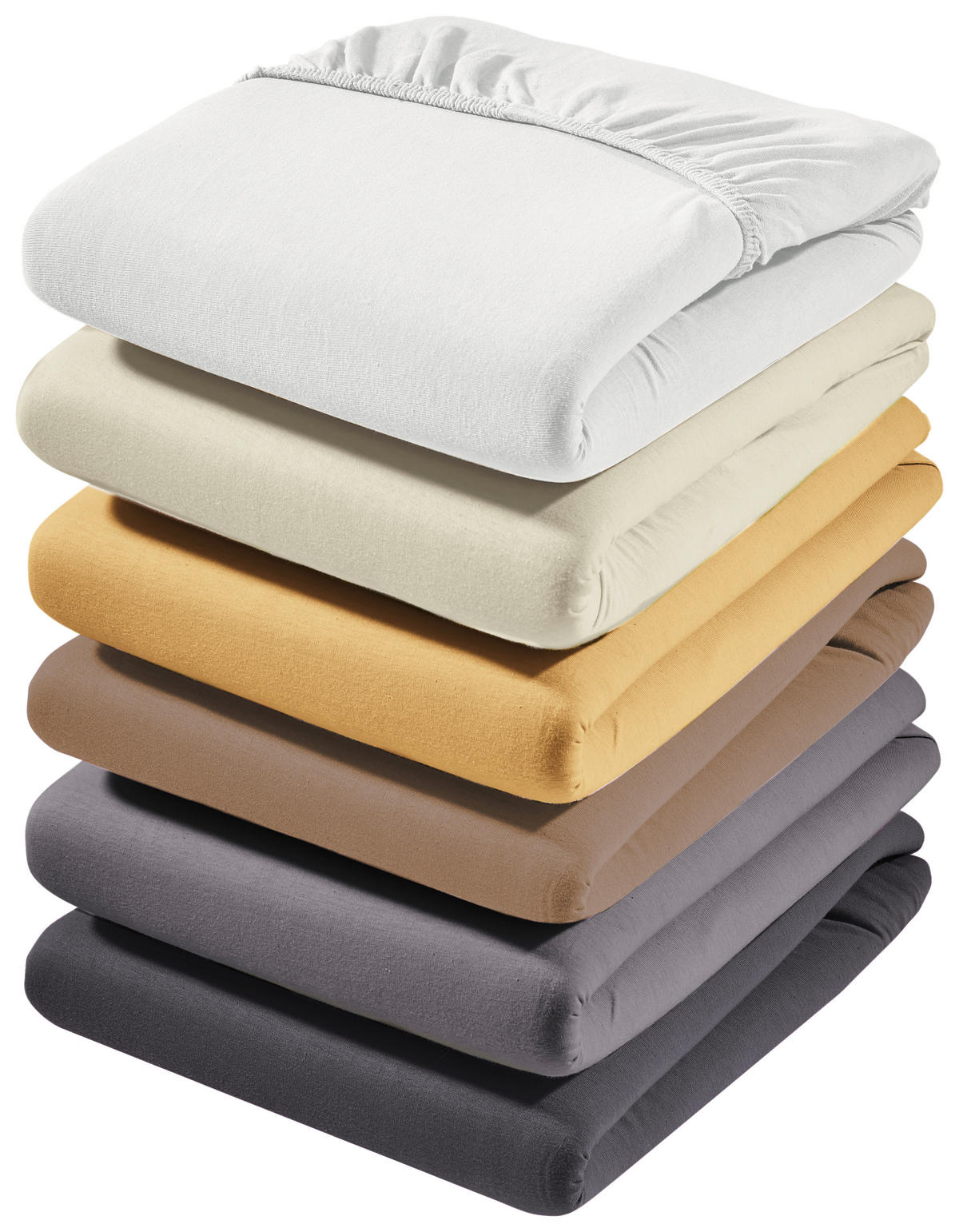 SPANNBETTTUCH Zwirn-Jersey  - Weiß, Basics, Textil (100/200cm) - Estella