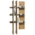WANDPANEEL Bronzefarben, Wildeiche  74,9/152,3/25 cm  - Wildeiche/Bronzefarben, Natur, Holz/Metall (74,9/152,3/25cm) - Valnatura