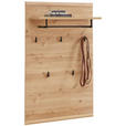 GARDEROBENPANEEL  in 80/128/30 cm  - Eichefarben, Natur, Holzwerkstoff (80/128/30cm) - Linea Natura