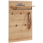 GARDEROBENPANEEL  in 80/128/30 cm  - Eichefarben, Natur, Holzwerkstoff (80/128/30cm) - Linea Natura