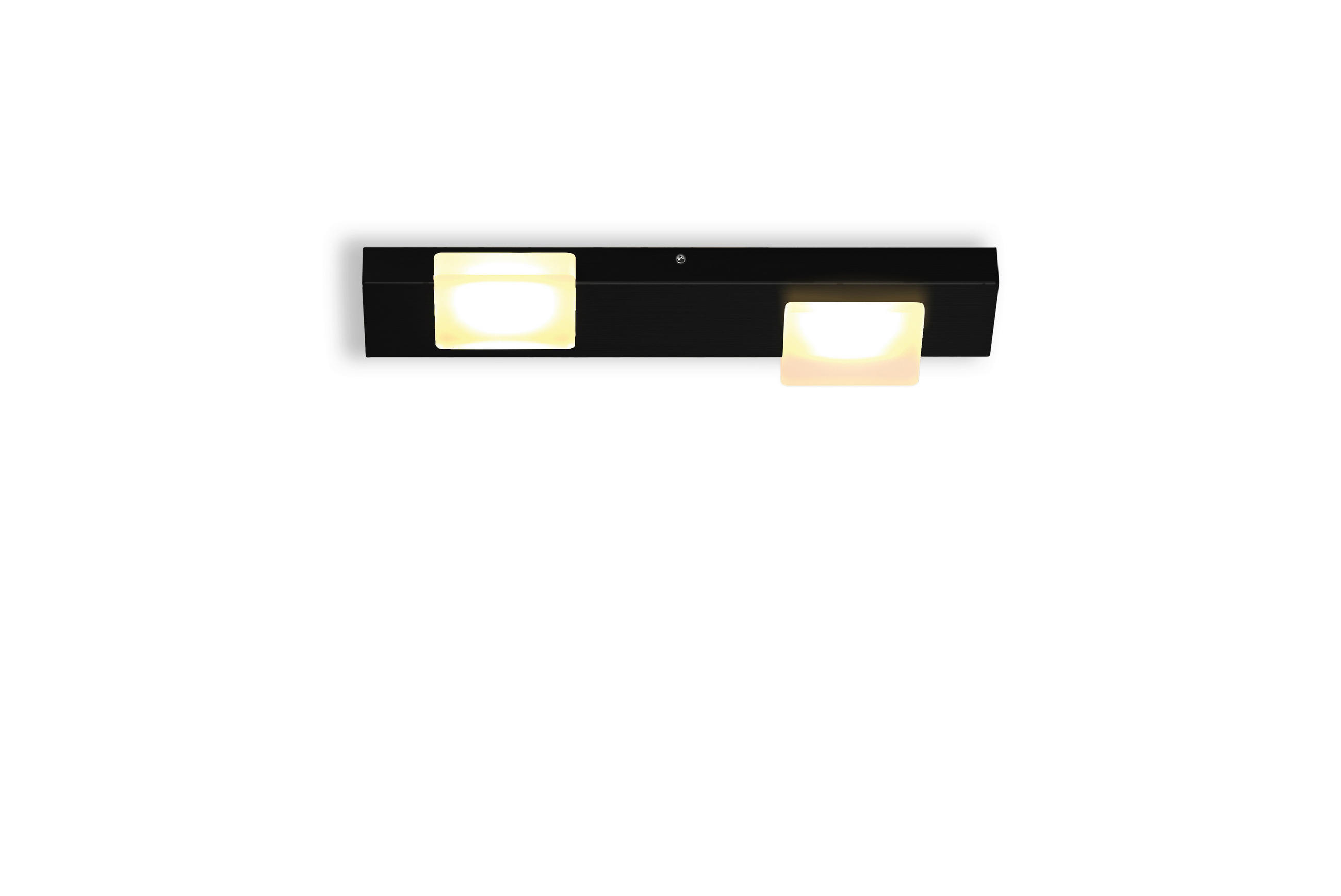 LED-DECKENLEUCHTE 36/12/3 cm   - Schwarz, Design, Metall (36/12/3cm) - BOPP