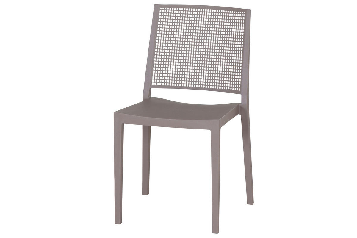 GARTENGARNITUR 3-teilig  - Taupe, Basics, Holzwerkstoff/Kunststoff (80/80/80cm) - Siena Garden
