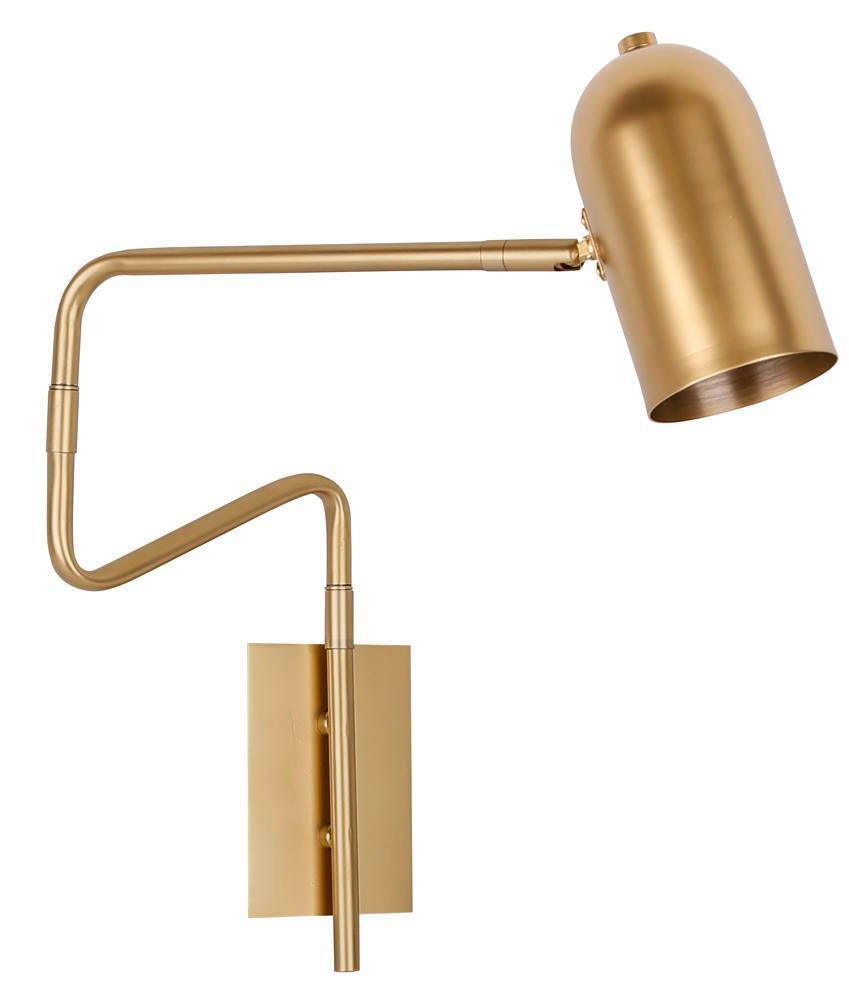 VÄGGLAMPA 8/51/39 cm   - guldfärgad, Basics, metall (8/51/39cm)