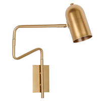 VÄGGLAMPA 8/51/39 cm   - guldfärgad, Basics, metall (8/51/39cm)