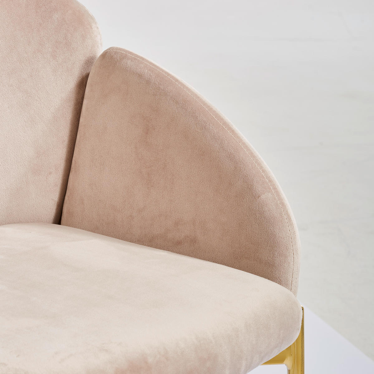 SADA STOLIČIEK S PODRÚČKAMI 2 kus - zlatá/taupe, Trend, kov/textil (48/79/62cm) - Livetastic