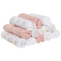 HANDRIČKA NA UMÝVANIE - oranžová/pink, Basics, textil (22/22cm) - My Baby Lou