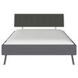 BETT 160/200 cm  in Grau  - Grau, Design, Holzwerkstoff/Textil (160/200cm) - Carryhome