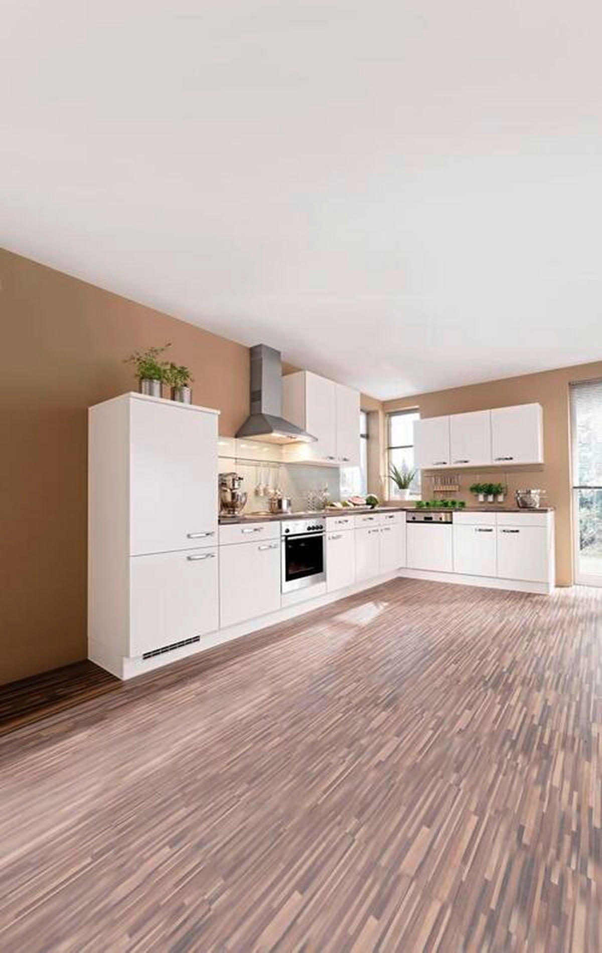 ROHOVÁ KUCHYŇA SILVIO 395 - magnóliová, Design, kompozitné drevo (395/225cm) - Celina