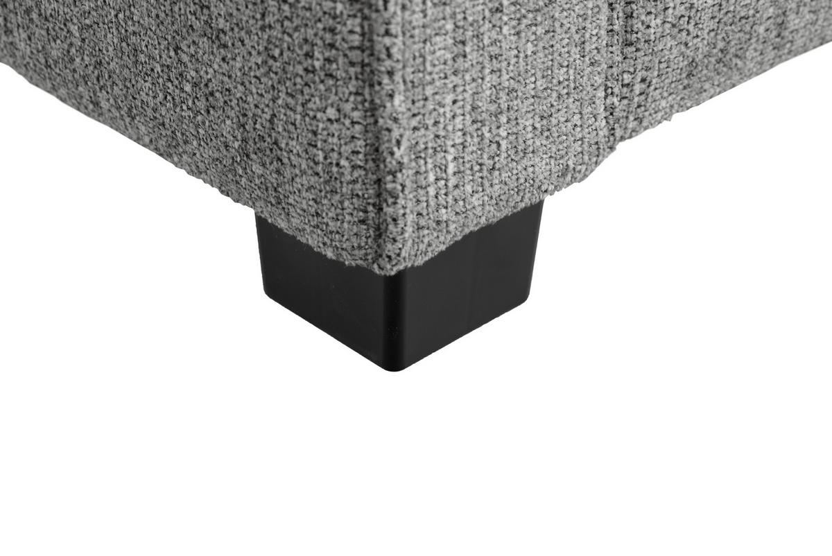 SCHLAFSOFA Webstoff Hellgrau  - Hellgrau/Schwarz, Design, Kunststoff/Textil (186/83/100cm) - Xora