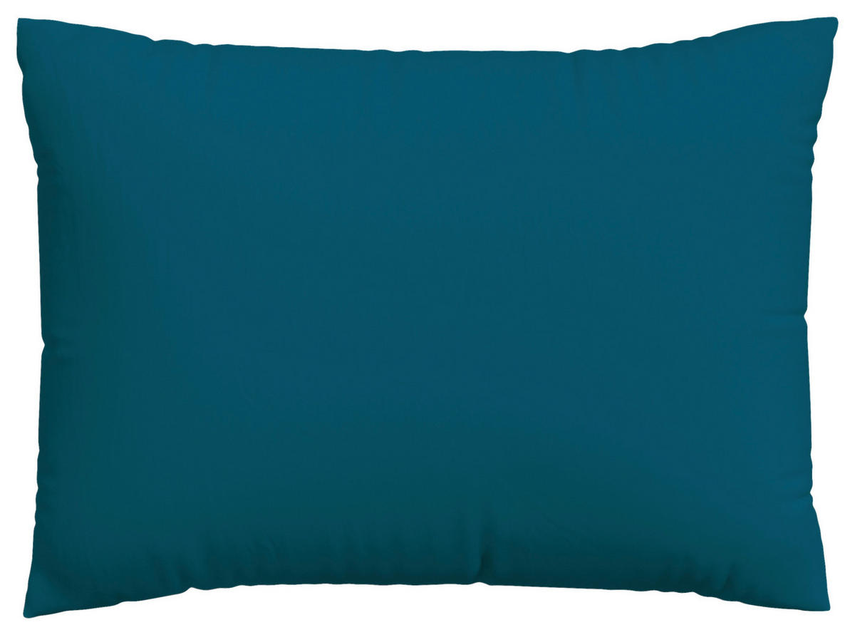 KOPFPOLSTERBEZUG KNITTED JERSEY 60/80 cm  - Petrol, Basics, Textil (60/80cm) - Schlafgut