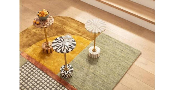 BEISTELLTISCH in Metall, Kunststoff, Holzwerkstoff 25/25/50 cm  - Dunkelbraun/Goldfarben, Design, Holzwerkstoff/Kunststoff (25/25/50cm) - Ambia Home