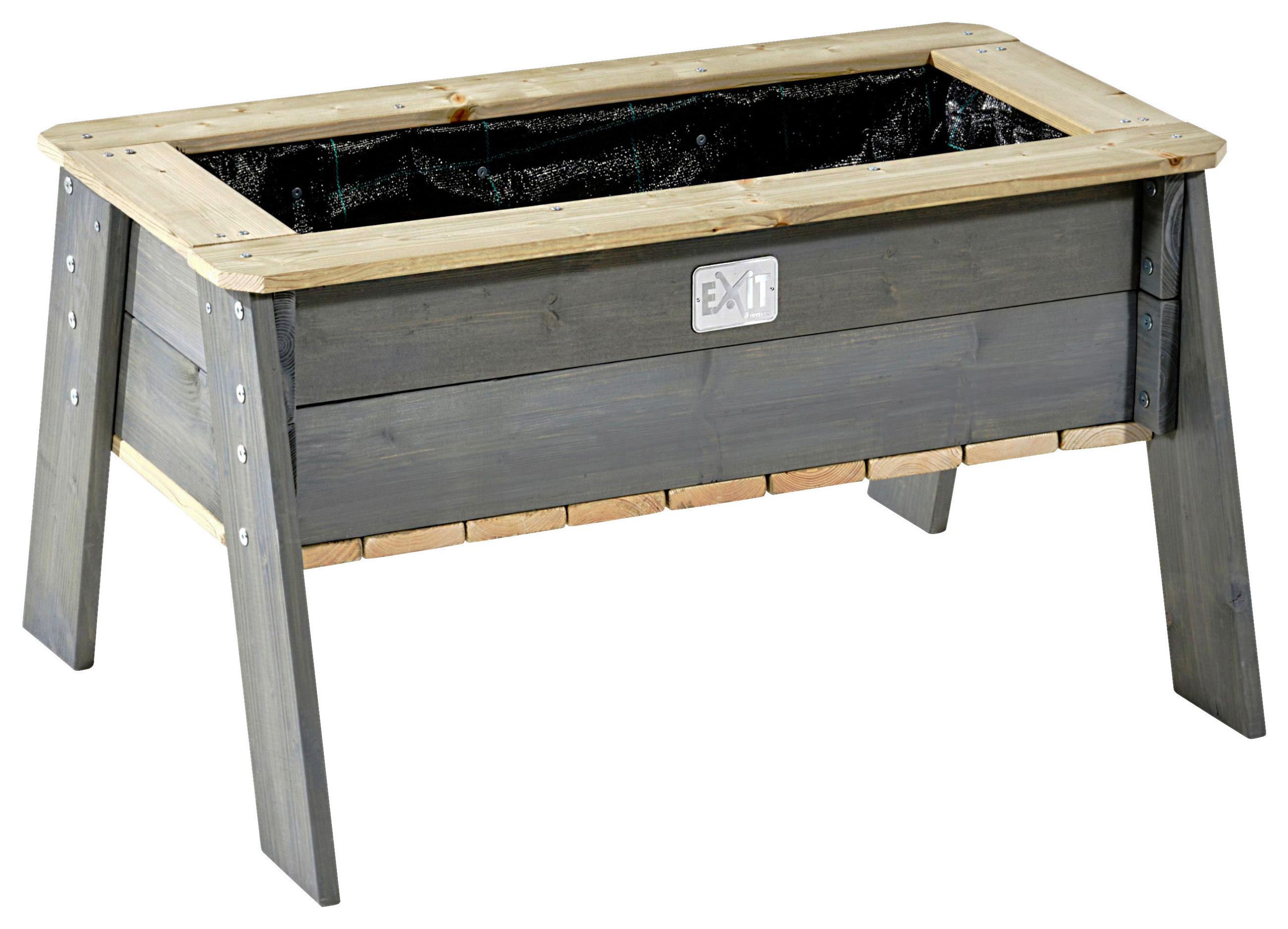 HOCHBEET EXIT L Holz  - Grau, KONVENTIONELL, Holz (94/68/50cm) - EXIT Toys