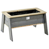 UTEMÖBLER SET FÖR BARN - grå, Klassisk, trä (94/68/50cm) - EXIT Toys