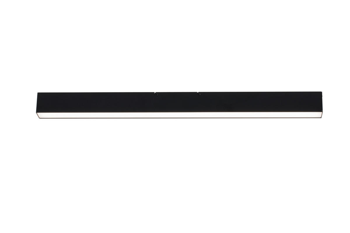 LED-DECKENLEUCHTE Rijeka 100/7,7/6 cm   - Schwarz, Design, Kunststoff/Metall (100/7,7/6cm) - Novel