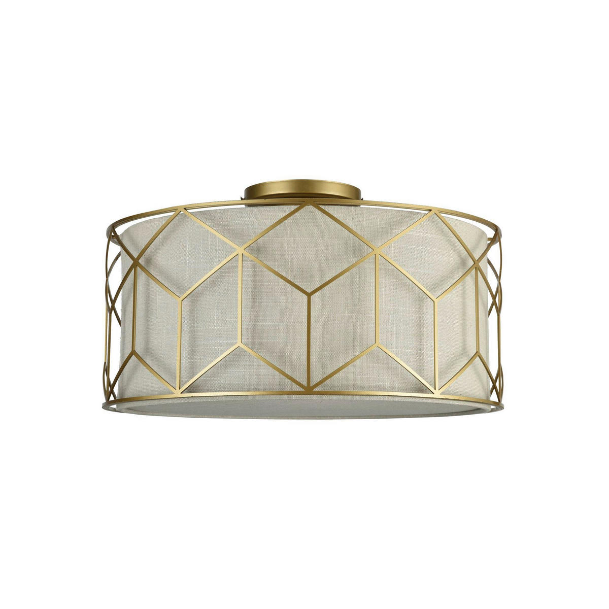 TAKLAMPA House 43/19 cm  - guldfärgad, Trend, metall/textil (43/19cm) - MAYTONI