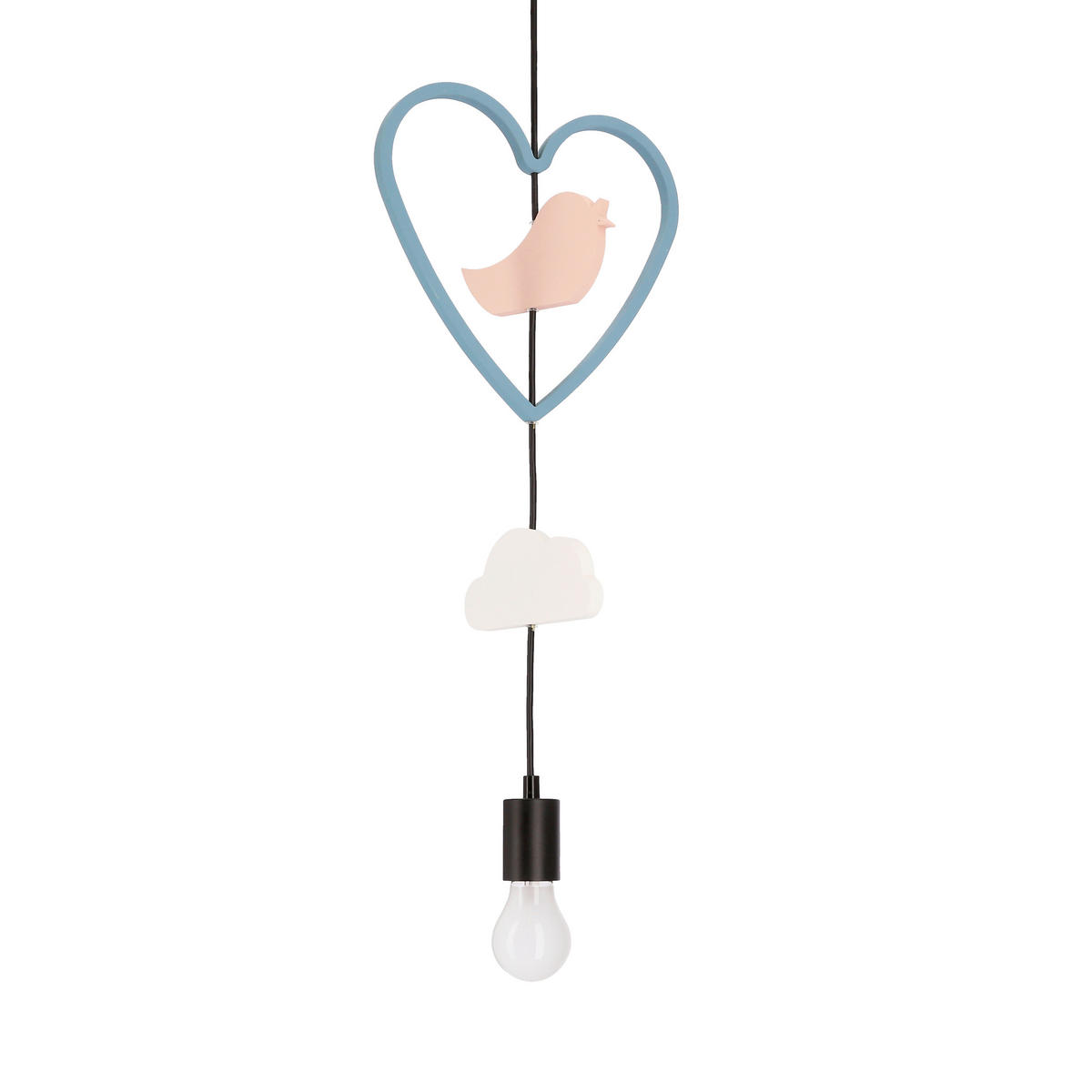 HÄNGLAMPA FÖR BARN Trio 100/36/100 cm  - multicolor, Basics, metall/trämaterial (100/36/100cm)