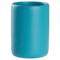 ZAHNPUTZBECHER Kunststoff  - Petrol, Basics, Kunststoff (7,3/9,8/7,3cm) - Sadena