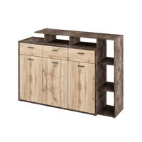 KOMODA, 150/105/40 cm - farba duba/hliníková, Design, kov/kompozitné drevo (150/105/40cm) - Xora