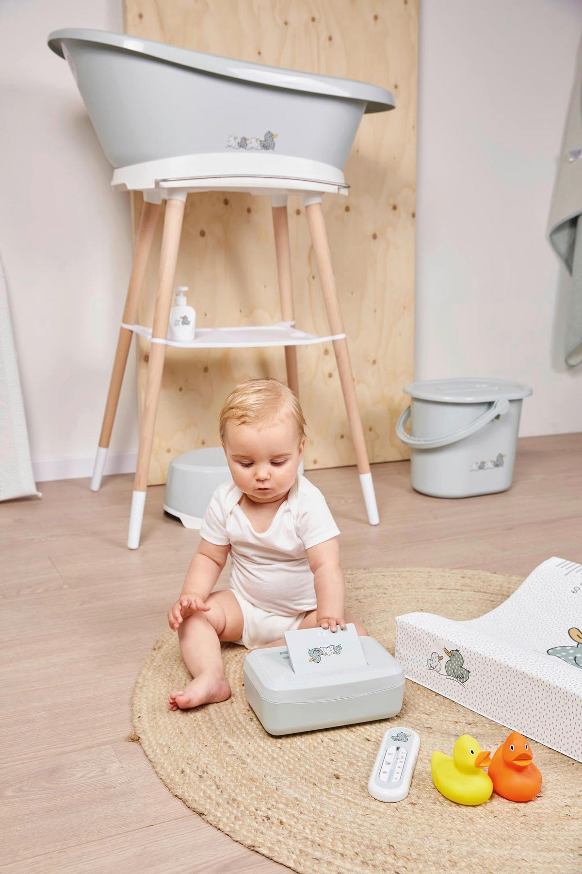 TRITTHOCKER SEPP  - Pastellgrün, Basics, Kunststoff (25/30,2/14,5cm) - Bebe Jou