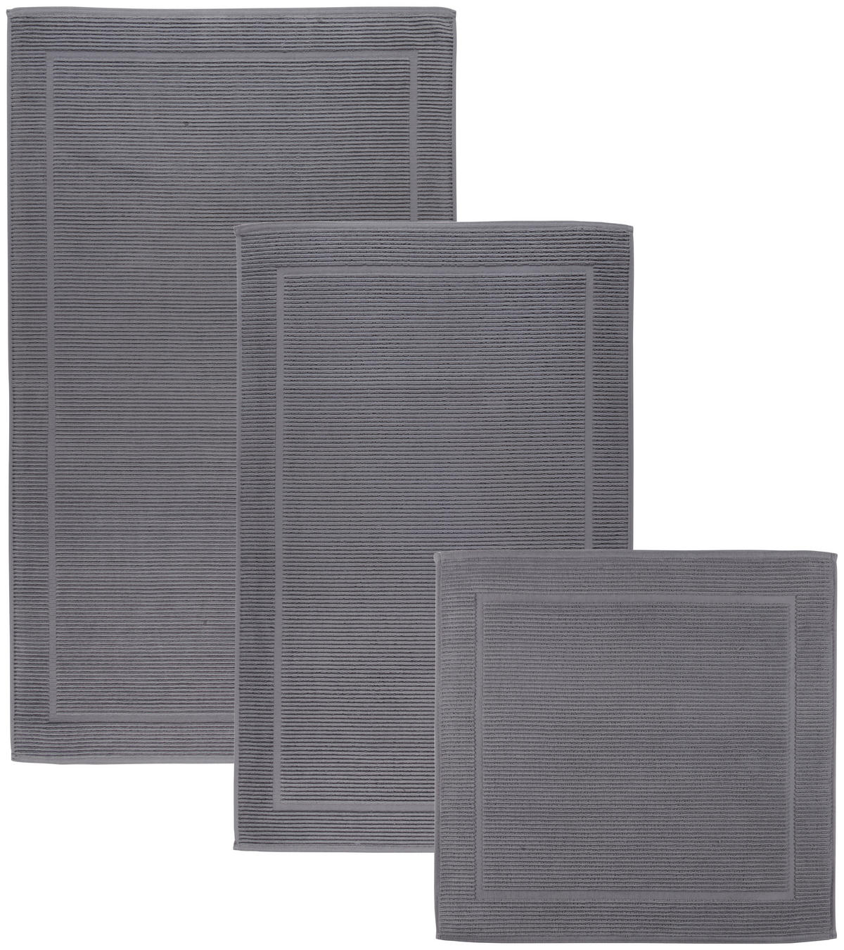 FÜRDŐSZOBASZŐNYEG  70/120 cm  antracit   - antracit, Basics, textil (70/120cm) - Bio:Vio